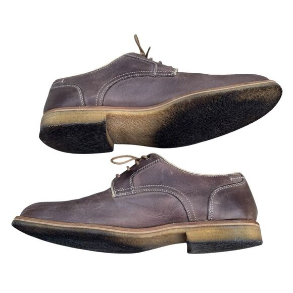 Johnston & Murphy Howell Plain Toe Brown Leather Derby Shoes Mens 11 M Preppy main image 7